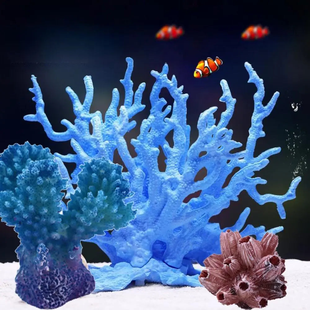 Colorful 1PC Lifelike Artificial Simulation Underwater Sea Coral Coral Reef Aquatic Ornament Aquarium Plants