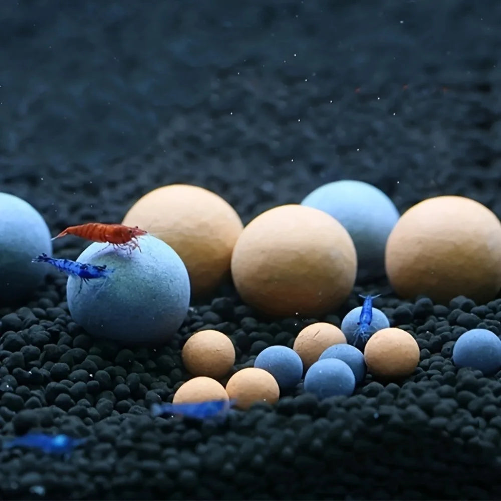 Fish tank aquarium water purification live water mineral ball decorative filter natural tourmaline ball